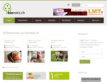 Tablet Screenshot of bionetz.ch